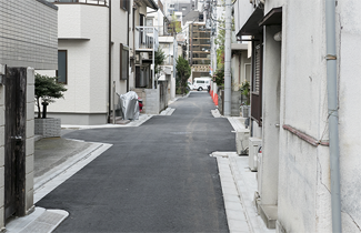 狭小地の施工性